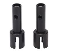 Gucagle Copas de Eje de Rueda Trasera RC, reemplazo de Baja fricción de Acero Duradero para Coche ZD Racing DBX07 EX07 1/7 RC, 2 uds., Negro, 39x13mm