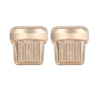 Gucagle Cubierta de latón para Eje de Coche RC, Piezas de Mejora Resistentes a la corrosión para vehículo Traxxas 1 18 RC, Color Dorado, Paquete de 2