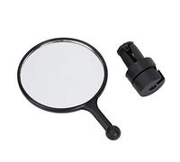 Gucagle Espejo retrovisor de bicicleta Manillar de bicicleta ajustable de 360 grados Espejo trasero Seguridad Negro para bicicletas de montaña Bicicletas de carretera Vidrio ABS 8 cm