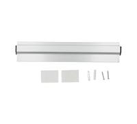 Gucagle Estante para boletos montado en la pared, aleación de aluminio, duradero, a prueba de herrumbre, organizador para cocina, restaurante, bar, hotel, oficina, tablón de anuncios (40CM)