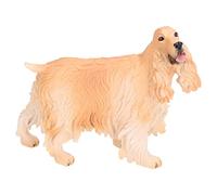Gucagle Figuritas de Cocker Spaniel, simulación Realista, Juguete Educativo en Miniatura de Perro de plástico para niños, colección de decoración del hogar (PL127-1543 Amarilla)