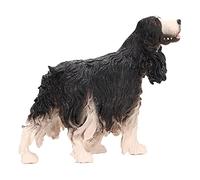 Gucagle Figuritas de Cocker Spaniel, simulación Realista, Juguete Educativo en Miniatura de Perro de plástico para niños, colección de decoración del hogar (PL127-1314 Negro)