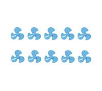 Gucagle Hélice de 3 Palas ABS 50 mm Reemplazo de hélice giratoria Accesorios de Modelo de automóvil DIY Juego de 10 Piezas Pequeño Compacto Durable Resistente a los arañazos Resistente a (Azul)