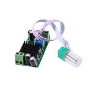 Gucagle Interruptor controlador regulador de velocidad del motor de CC, potenciómetro ajustable de 5 V a 24 V 1 A con función de encendido y apagado para ventilación de refrigeración del