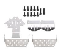 Gucagle Juego de 5 Piezas Placa Antideslizante de protección blindada de chasis Universal para automóvil RC Serie TRX4 Hecho de Acero Inoxidable Ligero Durable Color