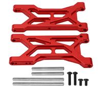 Gucagle Juego de Brazos de suspensión de aleación de Aluminio para Coche RC de 2 Piezas Piezas RC reemplazables para Coche de Control Remoto Typhon 1/10 Kit de actualización de Brazo (Red)