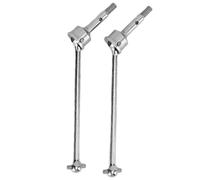 Gucagle Juego de Eje de transmisión CVD de Rueda Delantera, Mejora de Rendimiento Estable y Duradera para Coche TRAXXAS UDR 1/7 RC, Material de Acero, Paquete de 2 (Plata)