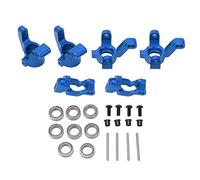 Gucagle Juego de ensamblaje de Grupo de dirección RC Kit de dirección de automóvil RC de aleación de Aluminio de Alto Rendimiento Durable Resistente al Desgaste para Traxxas Latrax Teton (Azul)