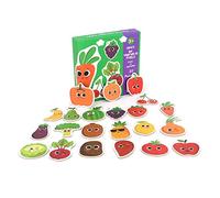 Gucagle Juguete de rompecabezas de para niños, juego cognitivo educativo de aprendizaje para la educación de la primera infancia, tráfico de animales, verduras, segura, no tóxica (Estilo vegetal)