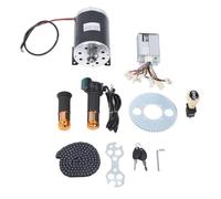 Gucagle Kit de Motor con Controlador Aceleradores giratorios Cadena de piñón 36 V 1000 W Motor de CC Cepillado para Go Kart Motocicleta Vehículo Todoterreno Scooter Modificación Aluminio