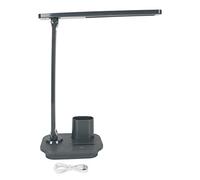 Gucagle Lámpara de mesa LED 5W Cuidado de los ojos Recargable Temperatura de 3 colores Luz USB regulable continua con soporte para teléfono con bolígrafo Control táctil Diseño plegable (Verde)