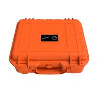 Gucagle Mini Estuche de Almacenamiento de Antena, Carcasa Protectora Dura, Caja de Viaje Naranja con Cerradura