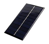 Gucagle Mini panel solar Polisilicio Célula solar DIY de alta eficiencia para bomba de agua Farola 1.2W 5V Compacto Ligero Seguro Rendimiento estable