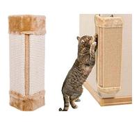 Gucagle Muebles Sisal Cáñamo Gato Rascador para Mascotas Estera Rascador para Gatos Juguete Rascador Tejido Natural Duradero para Esquina de Pared Protección de Muebles 19 Pulgadas de
