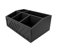 Gucagle Organizador de Bolsas de té, Caja de Almacenamiento Multifuncional de para encimera de Cocina, Escritorio de Oficina, construcción de de Primera Calidad, diseño Que Ahorra (Negra)