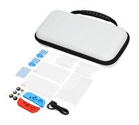 Gucagle Paquete de Accesorios para Consola de Juegos Estuche de Transporte de Alta Capacidad Protector de Pantalla Tapas de Agarre para Viajes Cubierta Protectora Dura de EVA Cubierta