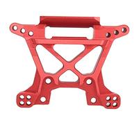 Gucagle Placa de Amortiguador Delantero RC Universal, Ligera, a Prueba de Golpes, Duradera, Ajustable, Mejora de Rendimiento para Coches RC 1/10 Traxxas Rustler 4WD aleación de Aluminio (Roja)