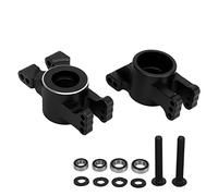 Gucagle Portador de Eje Trasero RC Bloque de Ruedas de aleación de Aluminio con rodamientos Pieza de Repuesto Duradera, Liviana y de Alta Resistencia para TRAXXAS 1/8 4WD SLEDG RC Car 2PCS (Black)