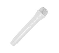Gucagle Pretend Play Microphone Toy Realistic ABS Plastic Kids Performance Interview Props Portable Smooth Bottom Lightweight Practice Microphone for Children Boys Girls (Blanca)