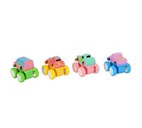 Gucagle Pull Back Car Toys Juego de Juguetes para vehículos de aleación, 4 Piezas, Mini Coches Seguros y duraderos para niños, niñas de 3 años en adelante (Tipo B)