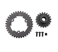 Gucagle RC Spur Motor Gear Set Acero 35T Spur Gear Piñón Set para TRAXXAS X Maxx 6S 8S 1/5 RC Piezas de Repuesto de Coche Durable Resistente al Desgaste Negro M1.5 Módulo de Engranaje (19T)