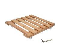 Gucagle Soporte de Base con Rodillo para Plantas Cuadrado con Ruedas giratorias extraíbles de 360 Grados para macetas Tamaño de 25x25 cm Material Phyllostachys Pubescens Capacidad de