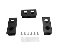 Gucagle Soporte para computadora portátil Debajo del Escritorio Soporte para Dispositivo de Estante Debajo del Escritorio de aleación de Aluminio Resistente con Silicona antiarañazos para (Negra)