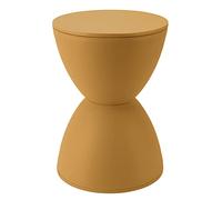 Gucagle Taburete con Forma de Reloj de, Taburete Redondo de Estilo nórdico Simple y Moderno de plástico, Mesa Auxiliar para Cuarto de baño, Duradero, Resistente al Agua, a Prueba de (Cúrcuma)
