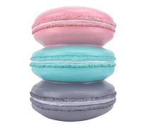 Gucagle Taburete Decorativo PP Cómodo Taburete Retro con Forma de Galleta para Cambiar Zapatos para el hogar, Pasillo, Sala de Estar, Muebles artísticos prácticos y duraderos, 30x37 cm