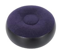 Gucagle Taburete Flocado Inflable, Silla portátil para Acampar al Aire Libre, reposapiés multifunción para el hogar, Oficina, Viajes, PVC púrpura, 52x20cm