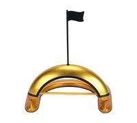 Gucagle Taza de Golf automática, Ayuda de entrenamiento de pelota de retorno automático de aleación para práctica en interiores y exteriores, aleación de Zinc dorado, 23,3 cm, 866g