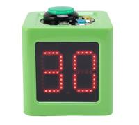 Gucagle Temporizador de Cubo de 4 Lados, Funciona con Pilas, Temporizador de Cuenta Regresiva de Segundos precisos para ajedrez, póquer, Carrera, Profesional, portátil, Multifuncional, ABS (Verde)