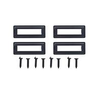 Gucagle Tiradores de dedo empotrados de aleación de zinc Manija de puerta corrediza minimalista moderna Fácil de instalar para gabinetes Cajones Armarios Tamaño 11,5x4,5 cm Espaciado
