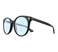 Gucci GG0091S Mujer Diseñador Multi-Focus Azul Claro Gafas En Black Oro 52mm
