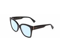 Gucci GG0459S Mujer Cateye Diseñador Luz Azul Filtro Gafas Brillo Black 54MM