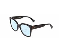 Gucci GG0459S Mujer Cateye Diseñador Luz Azul Filtro Gafas Brillo Black 54MM