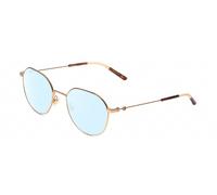 Gucci GG0684O Mujer Redondo Blue Luz Gafas en Dorado Carey Havana Marfil 51mm