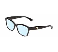 Gucci Gafas de sol GG0798O Mujer Ojo de gato Polarizadas Bifocales Bloqueo luz azul Black Oro 55 mm