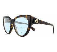 Gucci Mujer GG0877S 002 Gafas de sol Inyectado la Habana Marrón Cat Eye Normal Sombreado