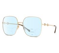 Gucci GG0879S Mujer Multi-Focus Blue Luz Gafas en Dorado Havana Carey 61mm