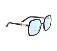 Gucci GG0890S Mujer Diseñador Multi-Focus Azul Claro Gafas En Black Oro 55mm