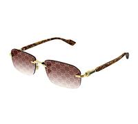 GUCCI GG1221S Gafas, Gold-Yellow-Red, 56 para Hombre