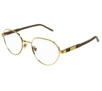 Gucci Hombre Gafas Oro Plástico / Metal Redondo Marco Demo Lente GG1162O 001