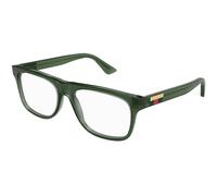 Gucci Hombre GG1117O 005 Monturas ópticas Inyectado Verde Transparente Cuadrada