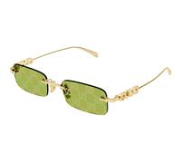 Gucci Hombre GG1808S 002 Gafas de sol Metal Oro Verde Cuadrada