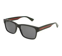 Gucci Hombre Gucci GG0340S 006 Gafas de sol Plástico Negro Gris Cuadrada Normal