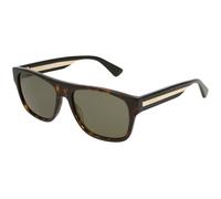 Gucci Unisex Sunglass GG0341S - Color del Marco: Negro, Color de la Lente: Verde