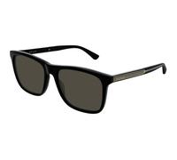 Gucci Hombre Gucci GG0381SN 007 Gafas de sol Acetato Negro Gris Cuadrada Polarizado