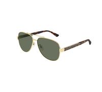Gucci Hombre Gucci GG0528S 009 Gafas de sol Metal Oro Verde Piloto