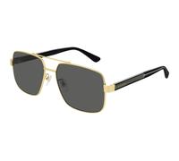 Gucci Hombre Gucci GG0529S 001 Gafas de sol Metal Oro Gris Piloto Normal